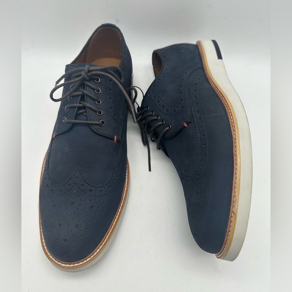 BRAND NEW Blake Mckay Carson Suede Oxfords Men's Size 10 M Blue - Picture 4 of 8